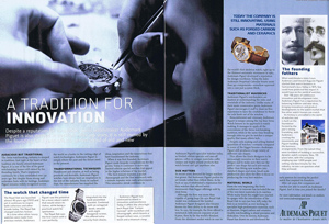 Audemars Piguet watchmaking - a tradition for innovation